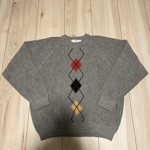 Fairway And Greene 100% Peruvian Alpaca Sweatshirt Crewneck Gray Mens Size Large